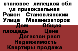 становое, липецкой обл., ул.привокзальная, 4 › Район ­ Становлянский › Улица ­ Механизаторов › Дом ­ 1 › Общая площадь ­ 65 › Цена ­ 1 950 - Дагестан респ. Недвижимость » Квартиры продажа   